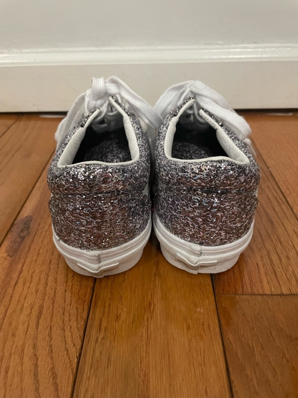 Vans Old Skool Silver Chunky Glitter Sneakers - Picture 4 of 10